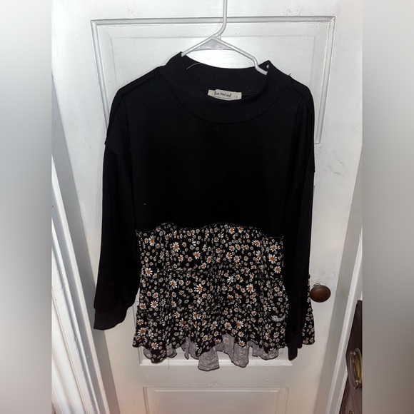 NWT Three Bird Nest Madeira Tiered Babydoll Top - Picture 2 of 5